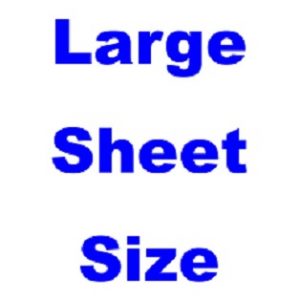 Large Sheet Size