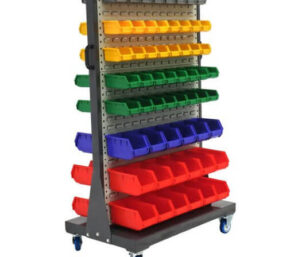 Mobile Louvre Trolley with Tech Bins product available at Multi Rack Mobile Louvre Trolley with Tech Bins product available at Multi Rack
